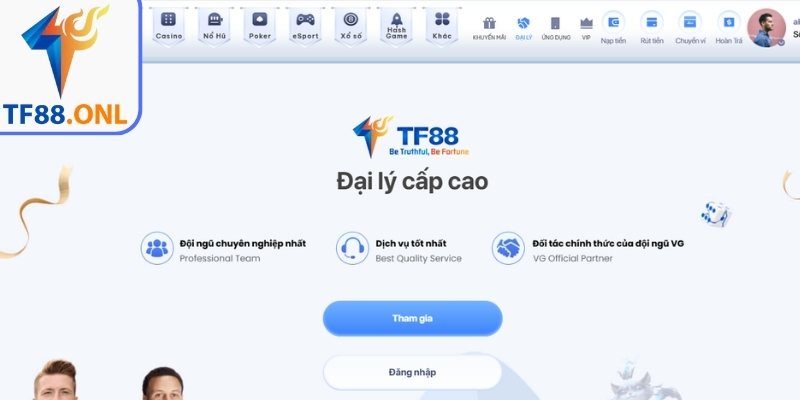 Những quyền lợi nổi bật khi tham gia đăng ký đại lý TF88 
